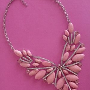 Genuine Howlite Austrian Crystal Fashion Necklace